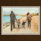 Family Walk On The Beach