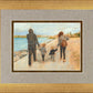 Family Walk On The Beach
