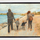Family Walk On The Beach