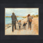 Family Walk On The Beach