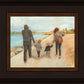 Family Walk On The Beach