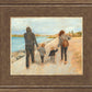Family Walk On The Beach