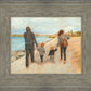 Family Walk On The Beach