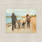 Family Walk On The Beach