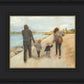 Family Walk On The Beach