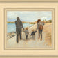 Family Walk On The Beach