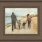 Family Walk On The Beach
