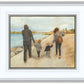 Family Walk On The Beach