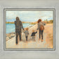 Family Walk On The Beach