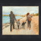 Family Walk On The Beach