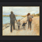 Family Walk On The Beach