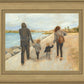 Family Walk On The Beach
