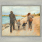 Family Walk On The Beach