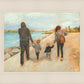 Family Walk On The Beach