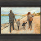 Family Walk On The Beach