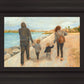 Family Walk On The Beach
