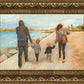 Family Walk On The Beach