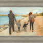 Family Walk On The Beach