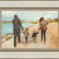 Family Walk On The Beach