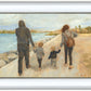 Family Walk On The Beach