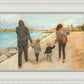 Family Walk On The Beach