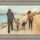 Family Walk On The Beach