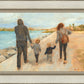 Family Walk On The Beach