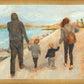 Family Walk On The Beach