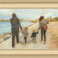 Family Walk On The Beach