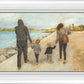 Family Walk On The Beach