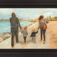 Family Walk On The Beach