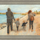 Family Walk On The Beach