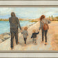 Family Walk On The Beach
