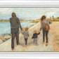 Family Walk On The Beach
