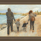 Family Walk On The Beach