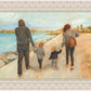 Family Walk On The Beach
