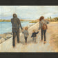 Family Walk On The Beach