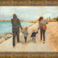Family Walk On The Beach