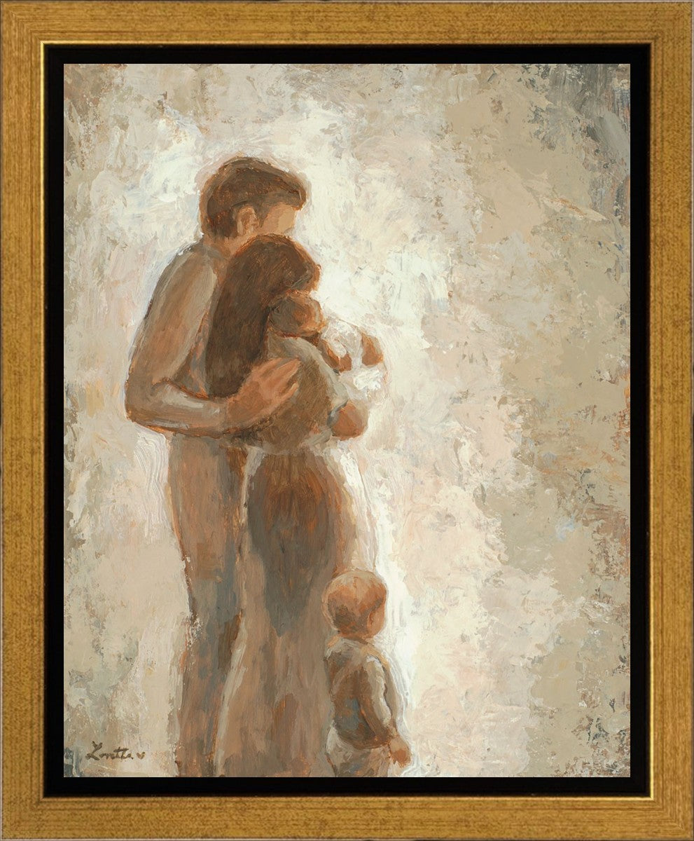 Family Looking Towards the Light