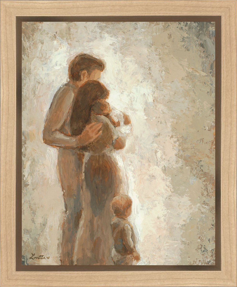 Family Looking Towards the Light Gallery Wrap