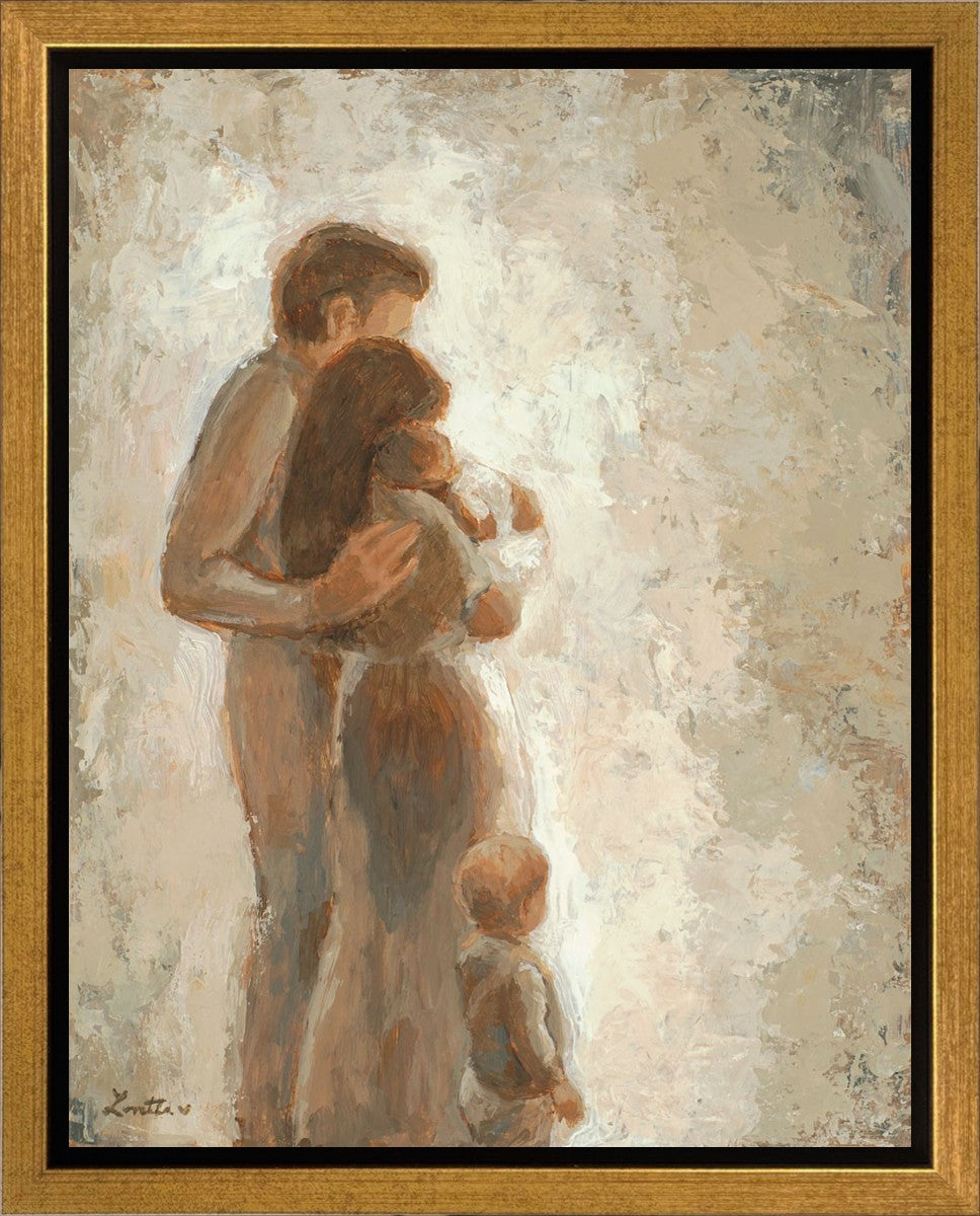 Family Looking Towards the Light Gallery Wrap