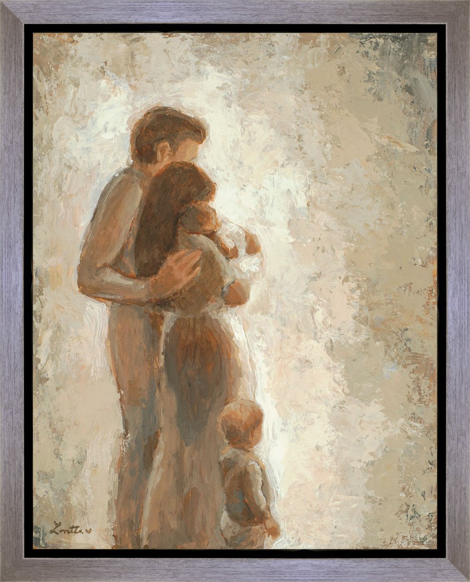 Family Looking Towards the Light Gallery Wrap