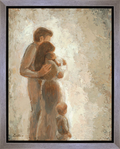 Family Looking Towards the Light