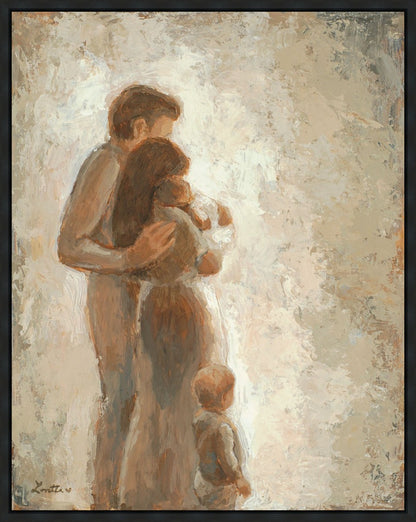 Family Looking Towards the Light