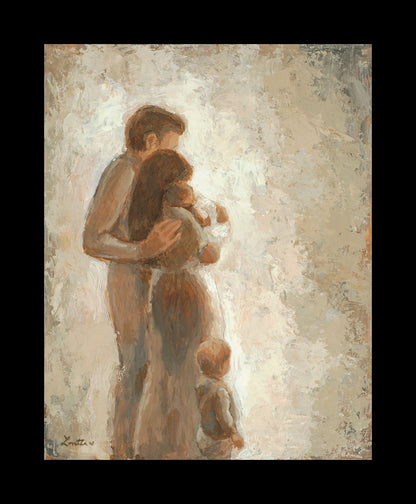 Family Looking Towards the Light