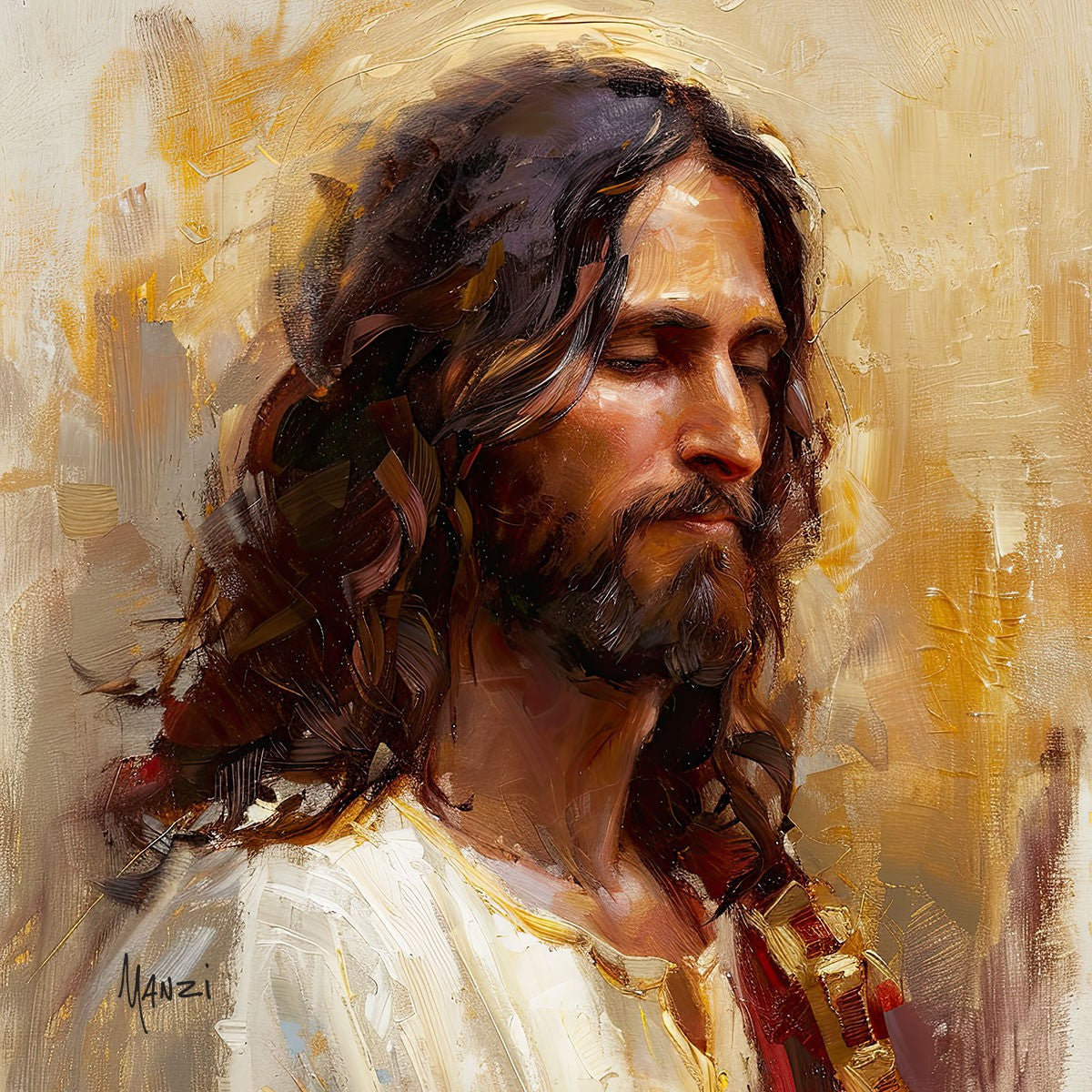 Sacred Portrait in Gold