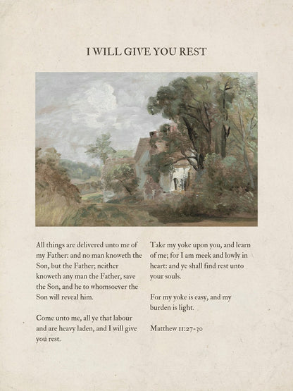 I Will Give You Rest