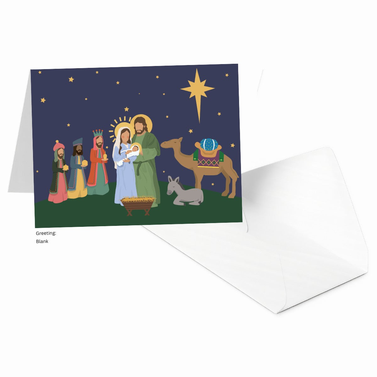 The Nativity Christmas Card 100 pack