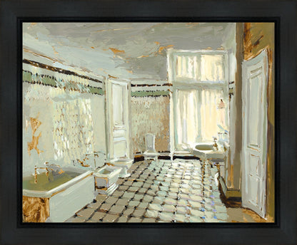 Parisian Bathroom Gallery Wrap
