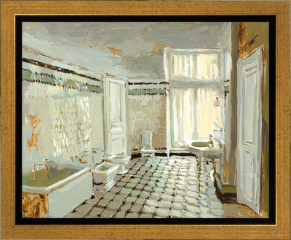 Parisian Bathroom Gallery Wrap
